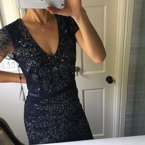 Just in!New Adriana Papell Long Beaded Dress